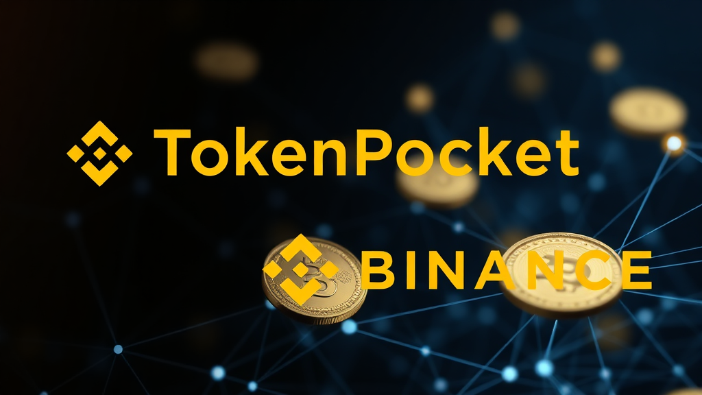 토큰포켓과 바이낸스: 코인 입출금의 모든 것 (realistic 스타일)
